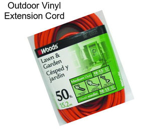 Outdoor Vinyl Extension Cord