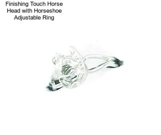 Finishing Touch Horse Head with Horseshoe Adjustable Ring