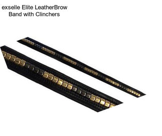 Exselle Elite LeatherBrow Band with Clinchers