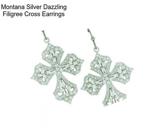 Montana Silver Dazzling Filigree Cross Earrings