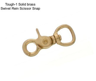 Tough-1 Solid brass Swivel Rein Scissor Snap