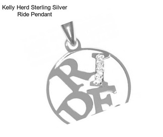 Kelly Herd Sterling Silver Ride Pendant