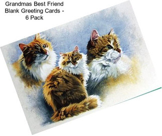 Grandmas Best Friend Blank Greeting Cards - 6 Pack