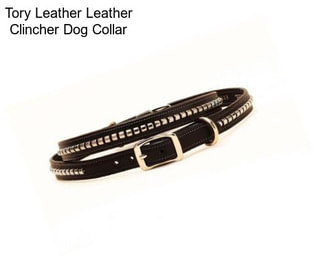 Tory Leather Leather Clincher Dog Collar