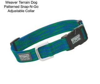 Weaver Terrain Dog Patterned Snap-N-Go Adjustable Collar