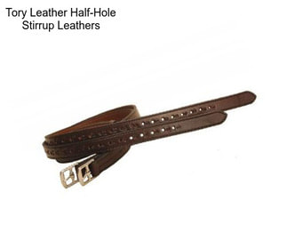 Tory Leather Half-Hole Stirrup Leathers