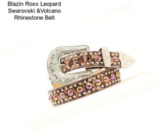 Blazin Roxx Leopard Swarovski &Volcano Rhinestone Belt