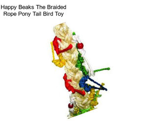 Happy Beaks The Braided Rope Pony Tail Bird Toy