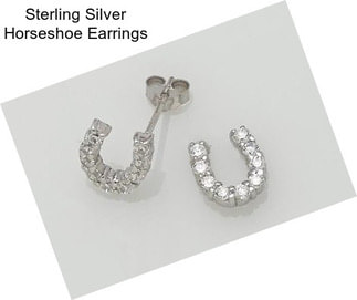 Sterling Silver Horseshoe Earrings
