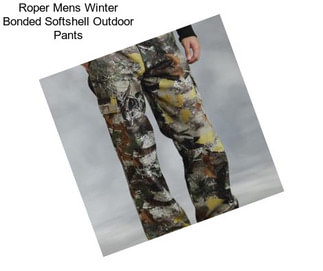 Roper Mens Winter Bonded Softshell Outdoor Pants