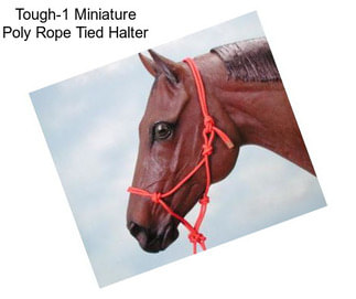 Tough-1 Miniature Poly Rope Tied Halter