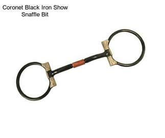 Coronet Black Iron Show Snaffle Bit