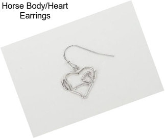 Horse Body/Heart Earrings