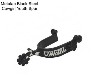 Metalab Black Steel Cowgirl Youth Spur