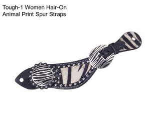 Tough-1 Women Hair-On Animal Print Spur Straps