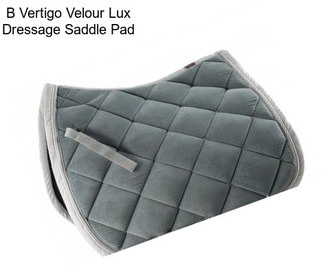 B Vertigo Velour Lux Dressage Saddle Pad