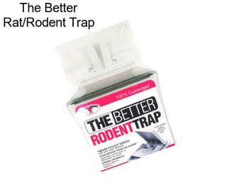 The Better Rat/Rodent Trap