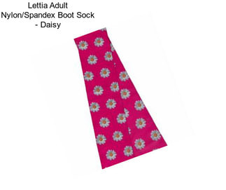 Lettia Adult Nylon/Spandex Boot Sock - Daisy