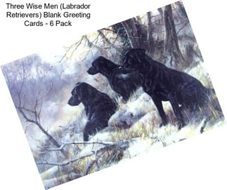 Three Wise Men (Labrador Retrievers) Blank Greeting Cards - 6 Pack