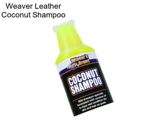 Weaver Leather Coconut Shampoo