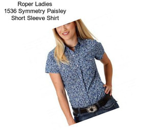 Roper Ladies 1536 Symmetry Paisley Short Sleeve Shirt