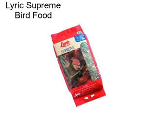 Lyric Supreme Bird Food