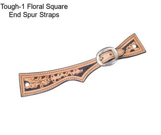 Tough-1 Floral Square End Spur Straps