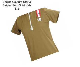 Equine Couture Star & Stripes Polo Shirt Kids S/S