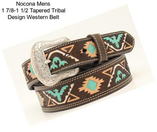 Nocona Mens 1 7/8-1 1/2 Tapered Tribal Design Western Belt