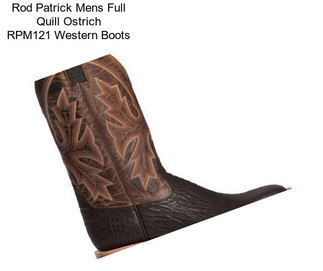 Rod Patrick Mens Full Quill Ostrich RPM121 Western Boots