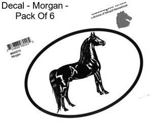 Decal - Morgan - Pack Of 6