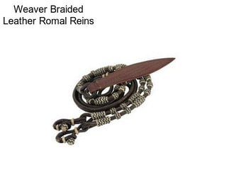 Weaver Braided Leather Romal Reins