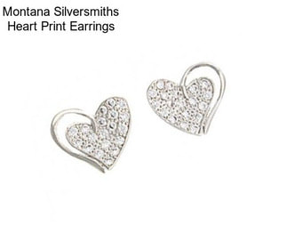 Montana Silversmiths Heart Print Earrings