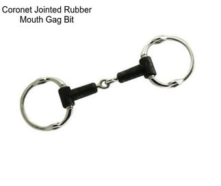 Coronet Jointed Rubber Mouth Gag Bit