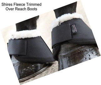 Shires Fleece Trimmed Over Reach Boots