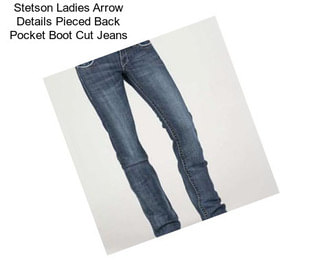 Stetson Ladies Arrow Details Pieced Back Pocket Boot Cut Jeans