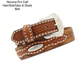 Nocona Pro Calf Hair/SideTabs & Studs Belt