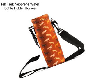 Tek Trek Neoprene Water Bottle Holder Horses