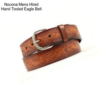 Nocona Mens Hired Hand Tooled Eagle Belt