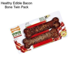 Healthy Edible Bacon Bone Twin Pack