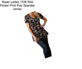 Roper Ladies 1728 Wild Flower Print Poly Spandex Jersey