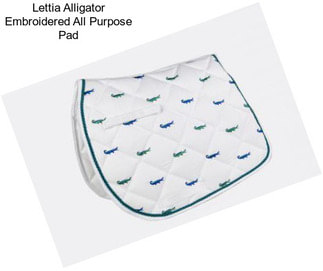 Lettia Alligator Embroidered All Purpose Pad