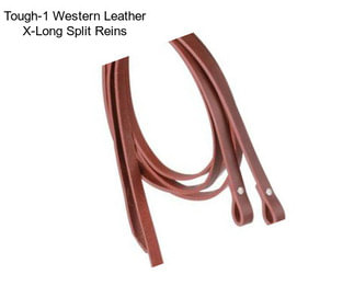 Tough-1 Western Leather X-Long Split Reins