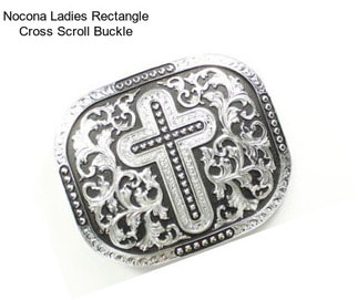 Nocona Ladies Rectangle Cross Scroll Buckle