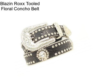 Blazin Roxx Tooled Floral Concho Belt