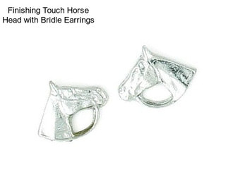 Finishing Touch Horse Head with Bridle Earrings