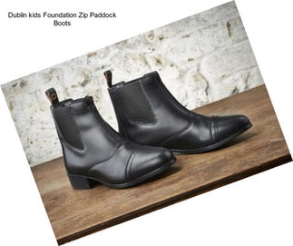 Dublin kids Foundation Zip Paddock Boots