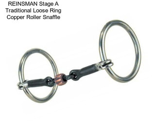 REINSMAN Stage A Traditional Loose Ring Copper Roller Snaffle