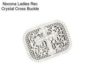 Nocona Ladies Rec Crystal Cross Buckle