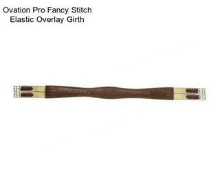 Ovation Pro Fancy Stitch Elastic Overlay Girth